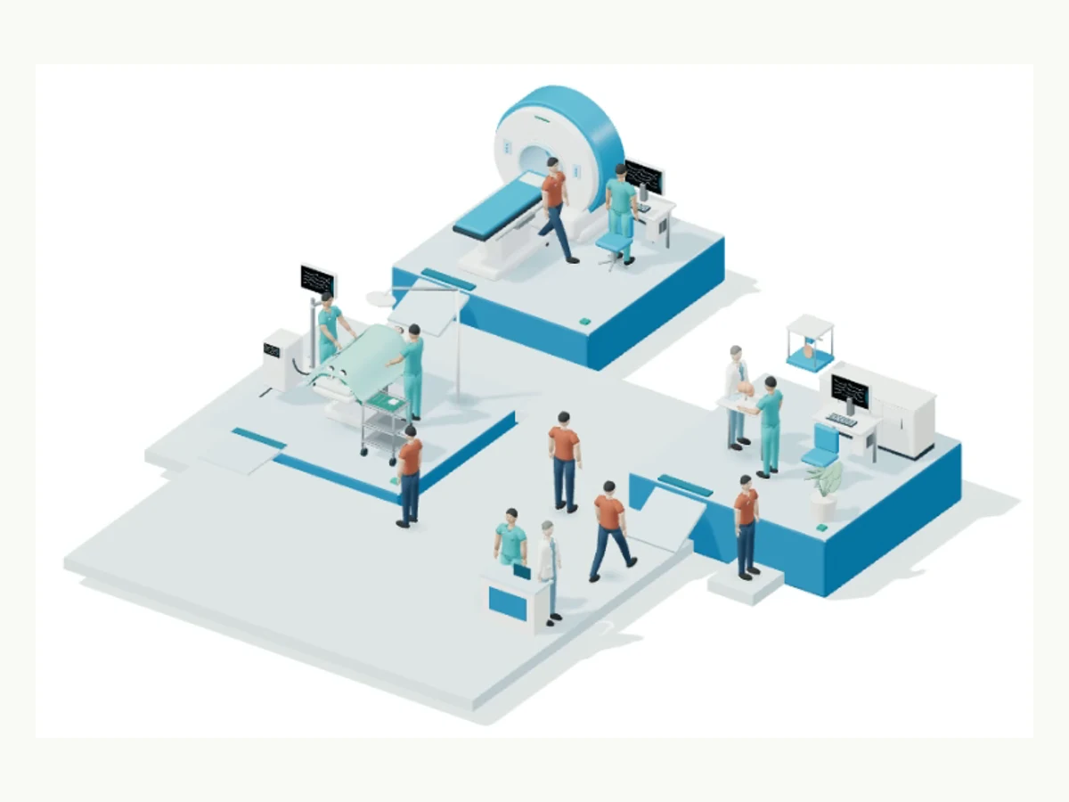 Actual hospitalSIM browser build with three medical platforms and clinicians